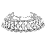 Stonefans Crystal Bracelet Rhombus Bridal Rhinestone Bangle Wedding