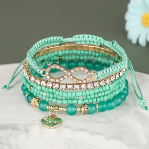 Vintage Bohemia Multi-layer Heart Bracelet For Women