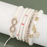 Vintage Bohemia Multi-layer Heart Bracelet For Women