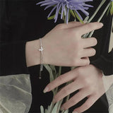 Uini-Tail 925 Tibetan Silver Butterfly Micro-Set Bracelet ED864