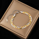 Tricolor Braided Bracelet Women Party Ornaments