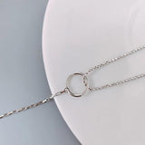 Kpop Vintage Geometry Interlocking Titanium Steel Bracelet For Women