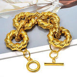 Chunky Chain Bracelet Boho Metal Statement Jewelry