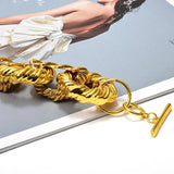 Chunky Chain Bracelet Boho Metal Statement Jewelry