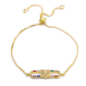 Romantic Cupid Heart Charm Lucky Love Bracelet Necklace
