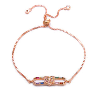 Romantic Cupid Heart Charm Lucky Love Bracelet Necklace