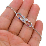 Romantic Cupid Heart Charm Lucky Love Bracelet Necklace