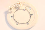 Heart-to-Heart Rhinestone Love Bracelet