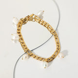 Baroque Freshwater Bracelet Women Chain Party Jewelry