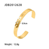 Uworld 18k Plated Stainless Steel Wide Opening Bracelet