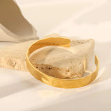 Uworld 18k Plated Stainless Steel Wide Opening Bracelet