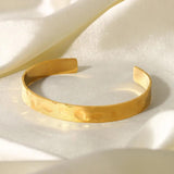 Uworld 18k Plated Stainless Steel Wide Opening Bracelet