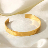 Uworld 18k Plated Stainless Steel Wide Opening Bracelet