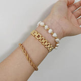 African Women Bracelets 24k Plating Wristbands Hiphop Wrap Bracelets