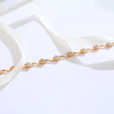 Flower Bracelet Zircon Plated, Colorful Men's Women's Jewelry