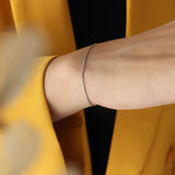 Women Stainless Steel Bracelet Snake Thin