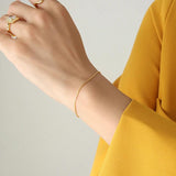 Women Stainless Steel Bracelet Snake Thin
