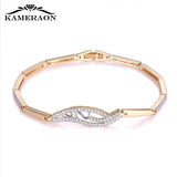 Zircon Crystal Glowing Bracelets Silver Mix Bijouterie Stones Wide Female Charms