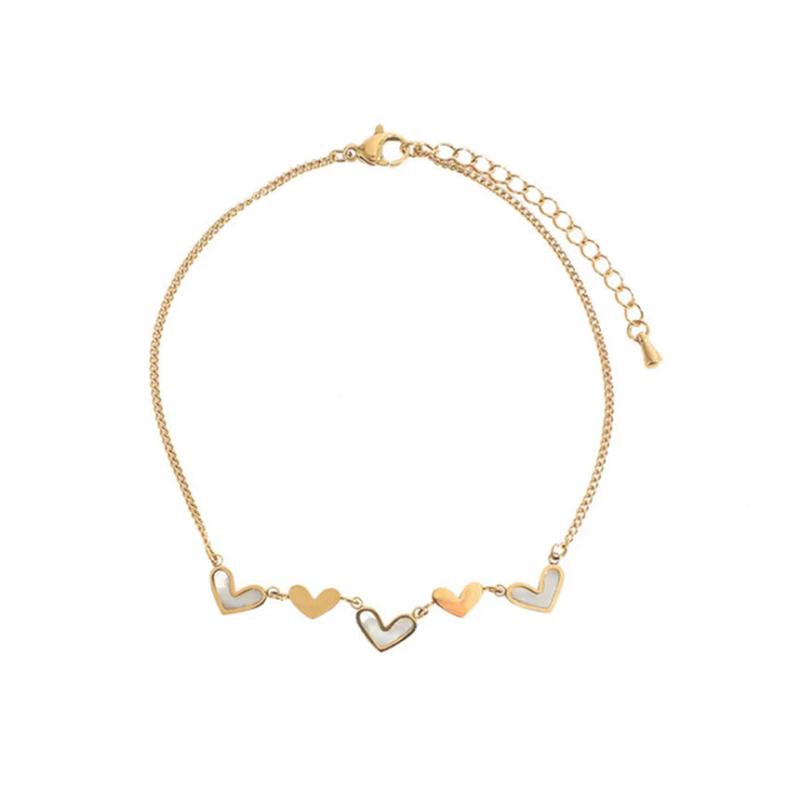 316L Stainless Steel Niche Heart Bracelet Ladies High Jewelry Accessories