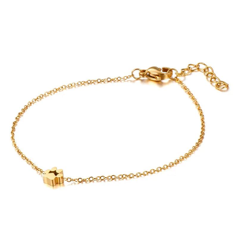Women Silver Zircon Heart Bracelet Gift