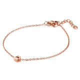 Women Silver Zircon Heart Bracelet Gift