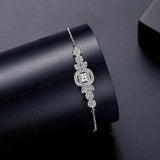 CZ Geometric Adjustable Bracelets for Women