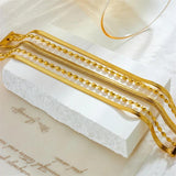 316L Stainless Steel Multilayer Chains Bracelet For Women Non-fading Jewelry