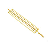 316L Stainless Steel Multilayer Chains Bracelet For Women Non-fading Jewelry