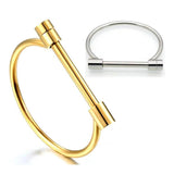 Famous Screw Cuff Bracelet For Women Stainless Steel