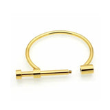 Famous Screw Cuff Bracelet For Women Stainless Steel