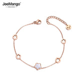 Stainless Steel Shell Charm Bracelet for Women JB19056