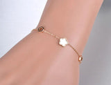 Stainless Steel Shell Charm Bracelet for Women JB19056