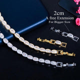 Pera Round Link CZ Banquet Party Charm Bracelets for Female B215