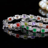 CZ Princess Cut Bracelet for Women