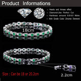 CZ Princess Cut Bracelet for Women