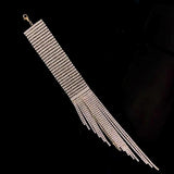 Long Tassel Rhinestone Bracelet Wedding Jewelry