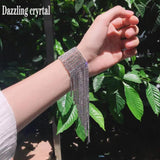 Long Tassel Rhinestone Bracelet Wedding Jewelry