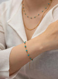 Youthway Turquoise Stainless Steel Bracelet Waterproof Women Gift