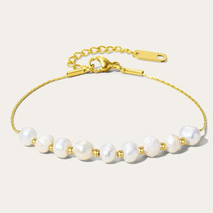 YACHAN Baroque Pearl Bracelet High Stainless Steel Charms Jewelry