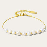 YACHAN Baroque Pearl Bracelet High Stainless Steel Charms Jewelry