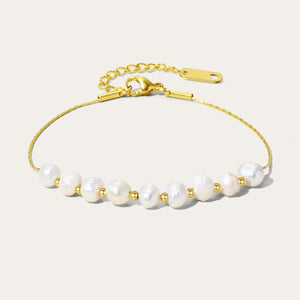YACHAN Baroque Pearl Bracelet High Stainless Steel Charms Jewelry