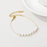 YACHAN Baroque Pearl Bracelet High Stainless Steel Charms Jewelry