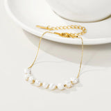 YACHAN Baroque Pearl Bracelet High Stainless Steel Charms Jewelry