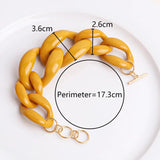 Colorful Acrylic Chain Bracelet for Women