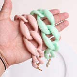 Colorful Acrylic Chain Bracelet for Women