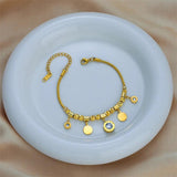 316L Stainless Steel Women Bracelet Crystal Pendant Girls Jewelry