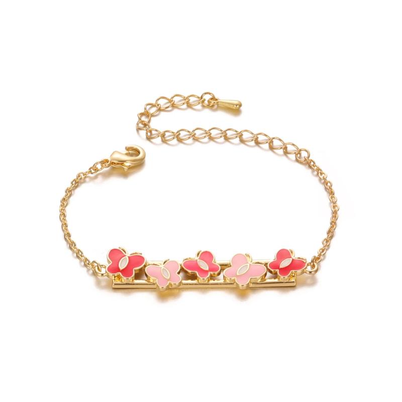 Adjustable Butterfly Bracelet - Flash Jewelry for Women Girls