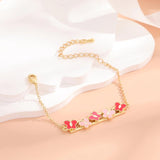 Adjustable Butterfly Bracelet - Flash Jewelry for Women Girls