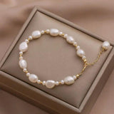 Freshwater Pearl Bracelet Natural Pearl Jewelry for Women