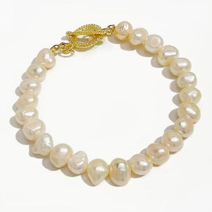 Peri'sbox Baroque Pearls Chain Bracelets Romantic Jewelry